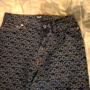 Dolce Gabbana stretch logo jeans